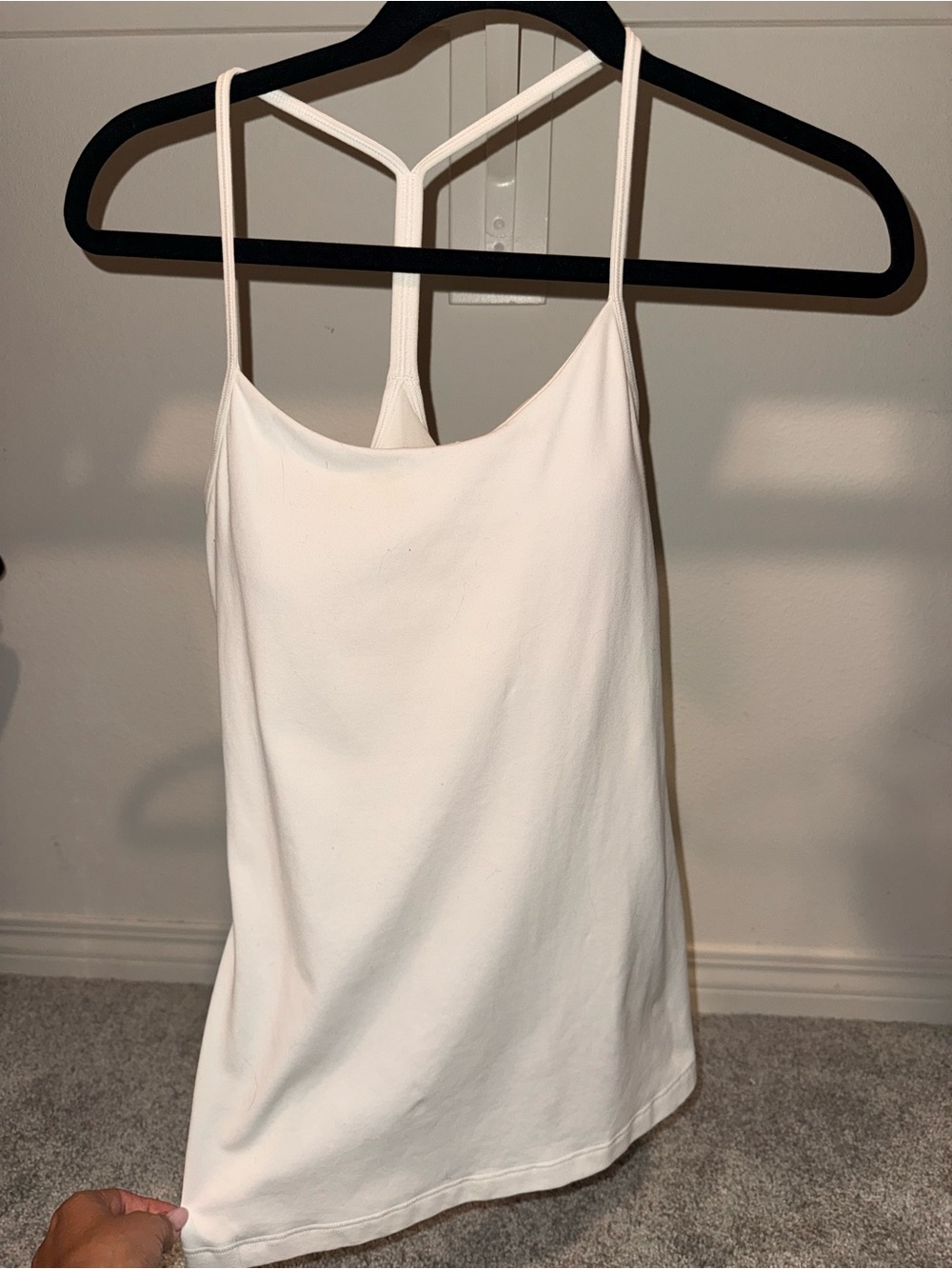 lululemon athletica Cream T‑Back Camisole